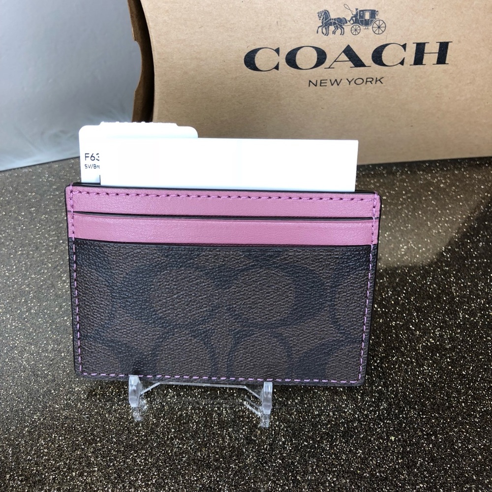 🎁 Coach Signature card case Cardholder Wallet - Picture 3 of 3